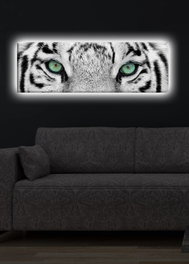 Wallity Lienzo decorativo iluminado con LEDs Multicolor 30 x 90 cm